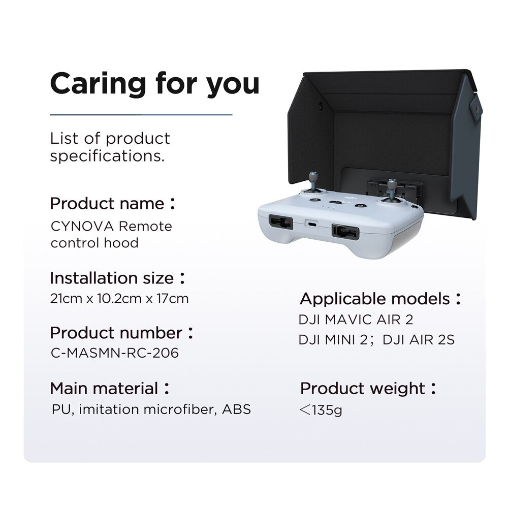 Pare-soleil Et Films De Protection Pour DJI RC Pro 2 (Mavic 4 Pro) - Verre Trempé 9H - Vision 100% Dégagée