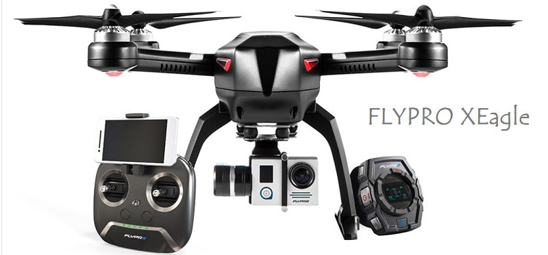 Flypro Xeagle Follow Leader Smart Watch UAV Car GPS RC Quadcopter