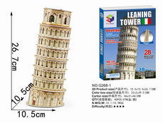 Leaning Tower Of Pisa Magic-Puzzle 3D Puzzle 28 Pieces.