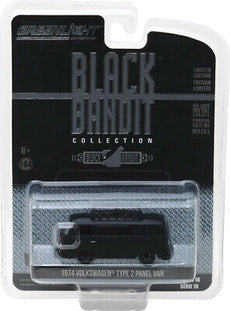1:64 Black Bandit Series 18 - 1974 Volkswagen Type 2 Panel Van