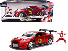 Jada 2009 Nissan GT-R (R35) with Red Ranger Diecast Figure