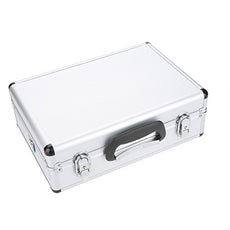 Silver Aluminum Transmitter Box Carrying Case 35cmx23cmx12cm