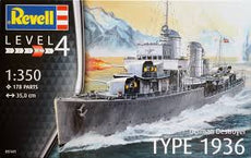 1/350 German Destroyer Type 1936