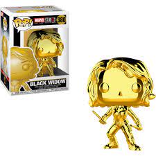 FUNKO-POP! BLACK Widow Gold Chrome #380