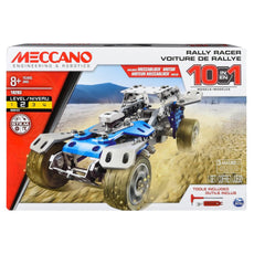 Meccano Junior Deluxe Feature Box Racecar with Pull back buggy Tools  included F1