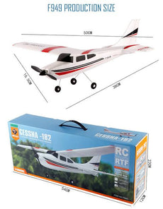 WLtoys F949 3CH 2.4G Cessna 182 Micro RC Airplane RTF - Right Hand Throttle