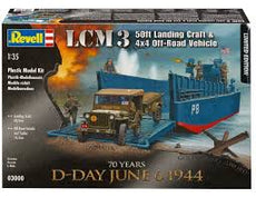 1/35 LCM 3 50ft Landing Craft & 4x4 Off-Road Vehicle 70 years