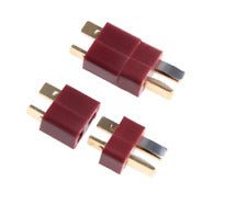MICRO T PLUG MALE AND FEMALE CONNECTORS (RED)