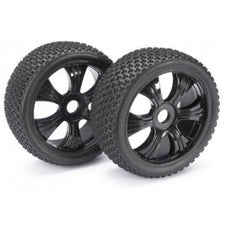 On road buggy tyres black 1:8 (2 pcs)